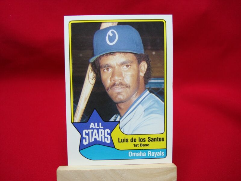 1989 TCMA/CMC Luis De Los Santos Omaha Royals baseball cards