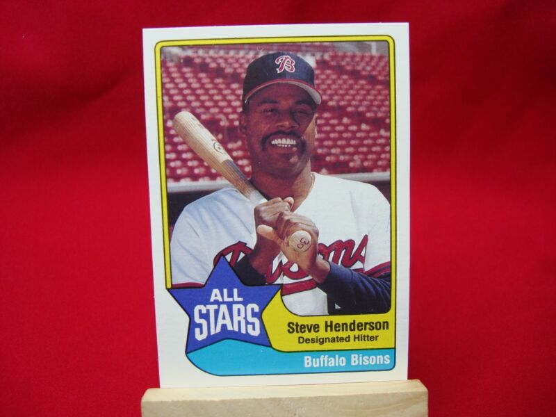 1989 Steve Henderson Buffalo Bisons Baseball Card Collection