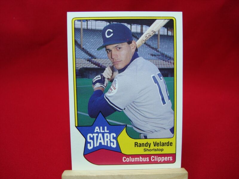 1989 Randy Velarde Columbus Clippers TCMA/CMC All-Star Card Collection