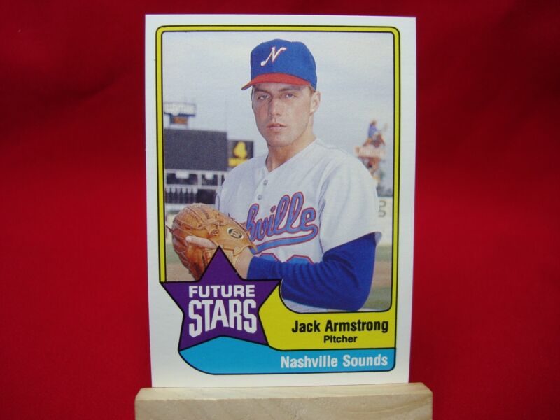 1989 TCMA/CMC Future Stars Baseball Card of Jack Armstrong playing for the Nashville Sounds