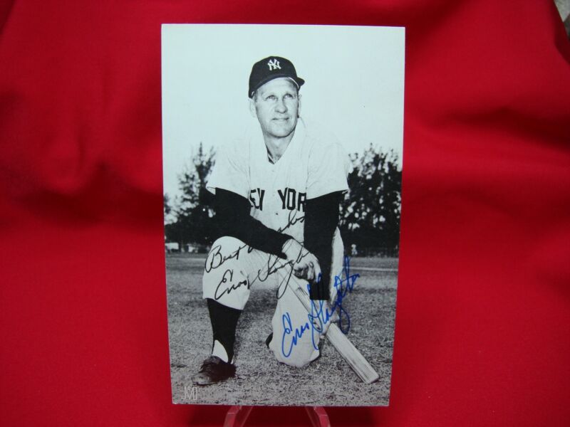 Enos Slaughter Autographed Photo