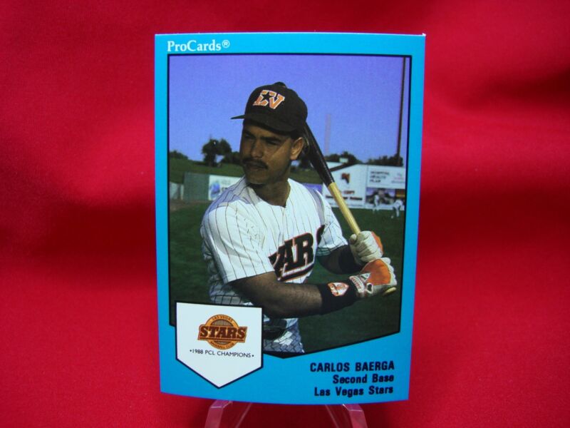 Collection of 1989 Carlos Baerga Las Vegas Stars Procards (Factory Overrun)