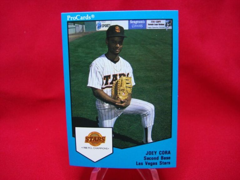 1989 Joey Cora Las Vegas Stars ProCards Minor League Baseball Cards