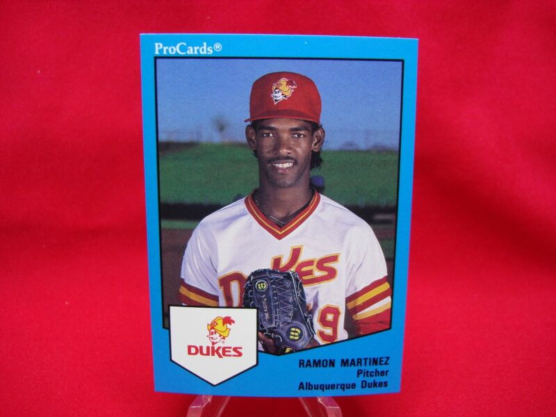 1989 ProCards Albuquerque Dukes Minor League Baseball Cards featuring Ramon Martinez (#69)