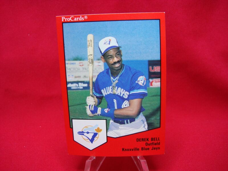 1989 ProCards Minor League Derek Bell Knoxville Blue Jays baseball cards
