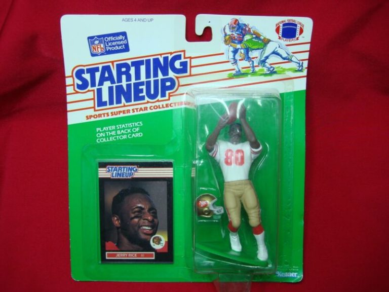 Vintage 1989 Kenner Jerry Rice Starting Lineup Figure in Original Packaging