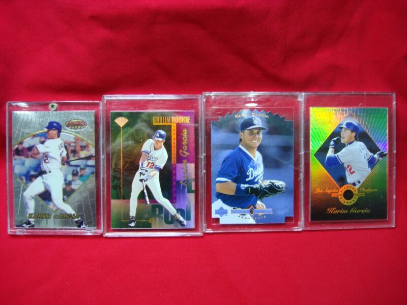 Karim Garcia Dodgers Card Set: Gold Leaf Rookie & Diamond Club