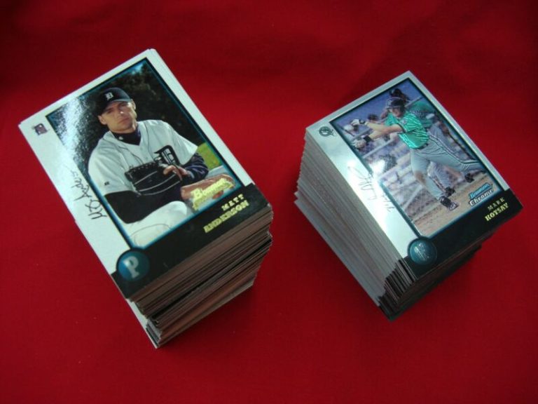 1998 Bowman & Bowman Chrome Baseball Card Lot