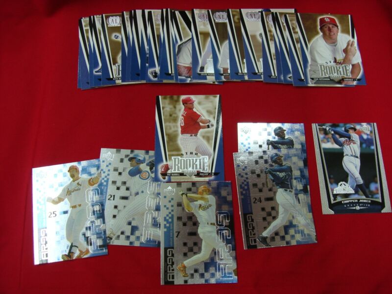 1999 Upper Deck Baseball Cards - Pat Burrell Rookies, Chipper Jones All-Star + Griffey Jr. Arms Race