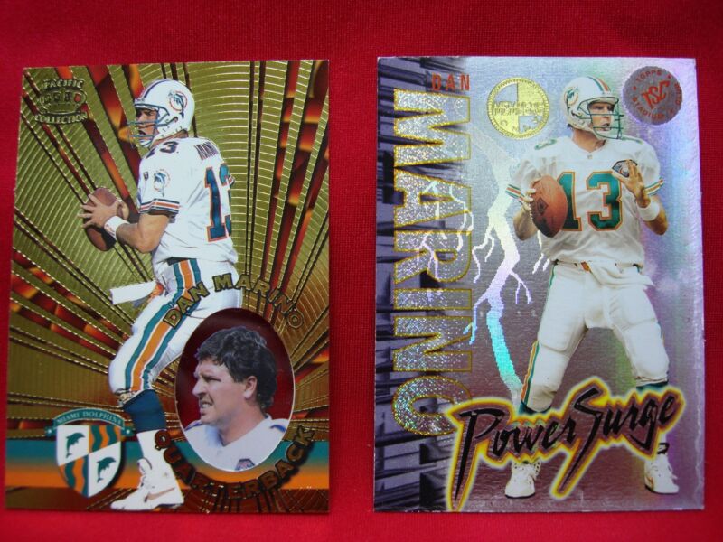 Vintage Dan Marino Miami Dolphins Football Card Set (2 Cards)