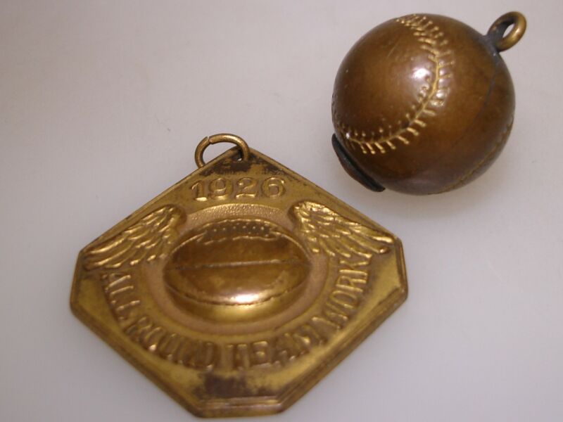 Antique 1926 SSAA Basketball Champs medal and charm