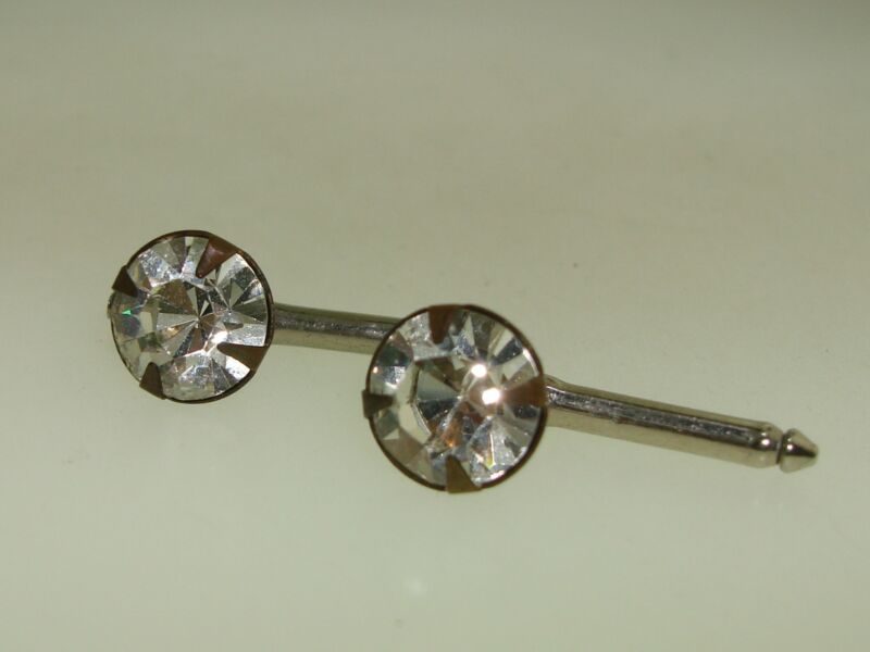 Antique Art Deco Rhinestone Shirt Studs