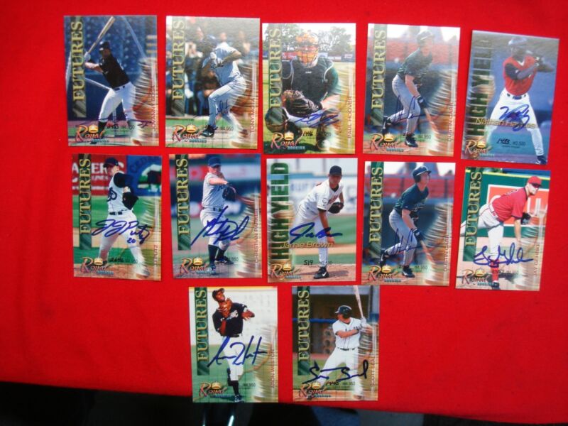 2000 Royal Rookies Autographed Rookie Card Set