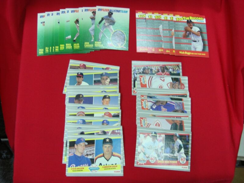 1989 Fleer Baseball Insert Sets