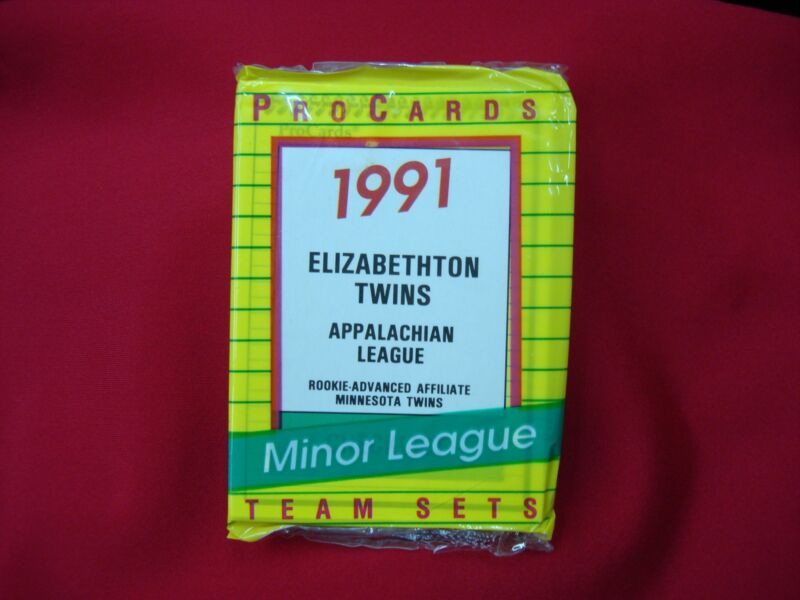 1991 Elizabethton Twins ProCards Minor League Baseball Team Set