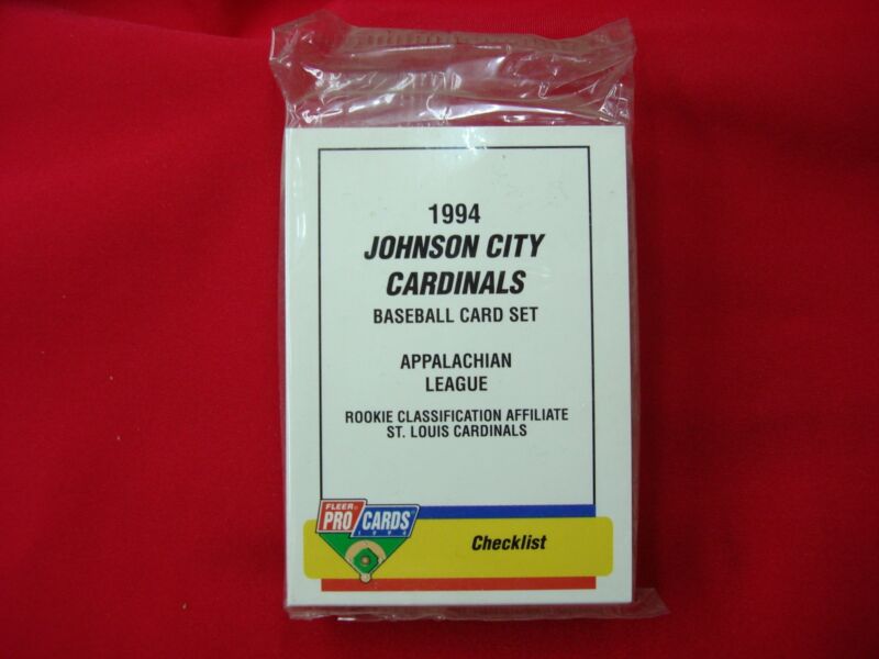 1994 Johnson City Cardinals Factory Sealed Fleer Procards Team Set