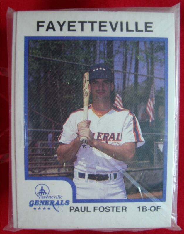 1987 Fayetteville Generals Procards Minor League Baseball Card Set