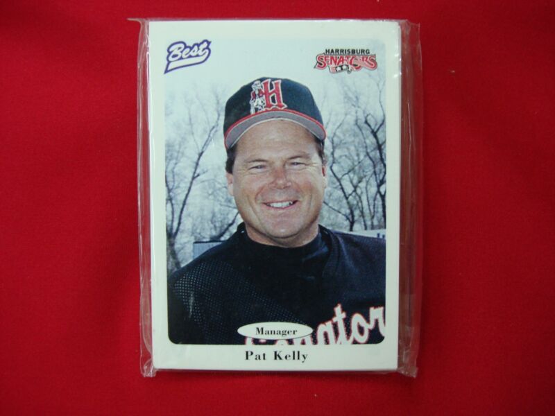 Vintage 1996 Harrisburg Senators baseball card set featuring Alex Ochoa and Vladimir Guerrero