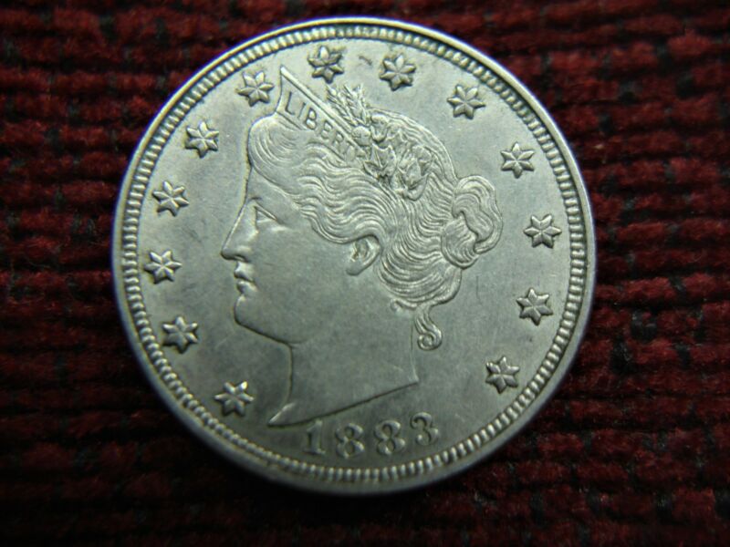 1883 Liberty Head Nickel (No Cent Variety) with original patina