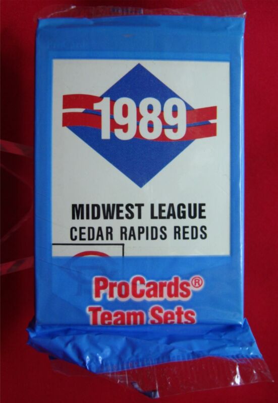 1989 Cedar Rapids Reds ProCards Team Set with Eddie Taubensee