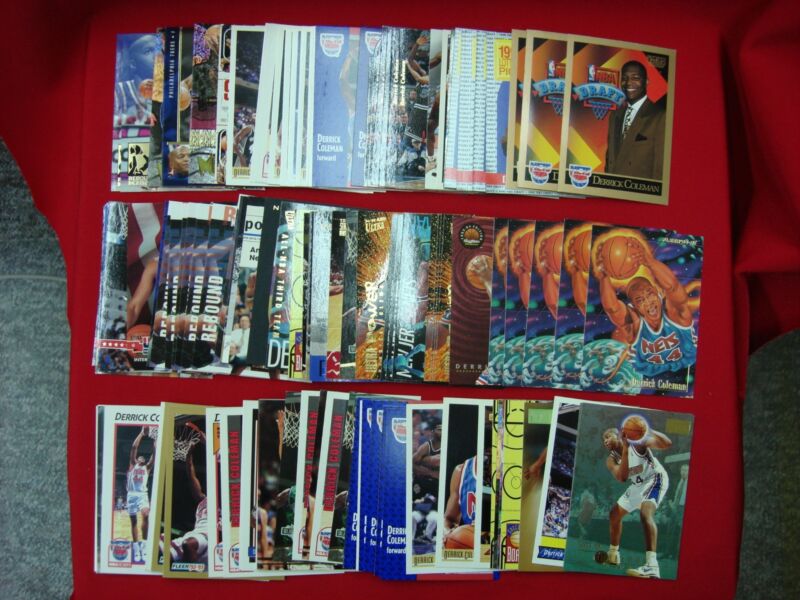 Derrick Coleman Basketball Card Lot of 125