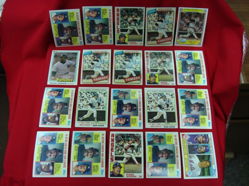 Reggie Jackson Baseball Card Collection