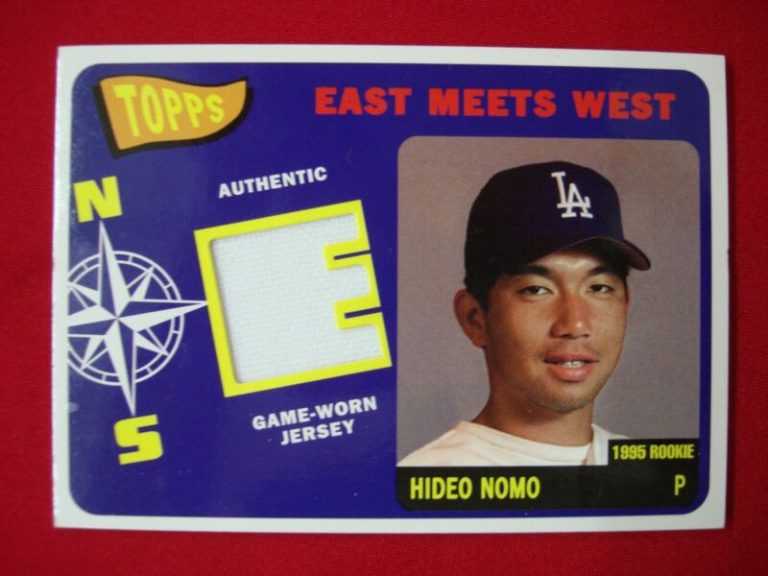 Hideki Nomu 2002 Topps East Meets West Game-Worn Jersey Relic Card