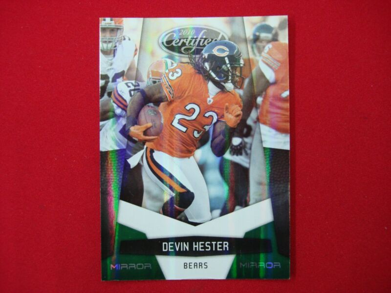 Devin Hester Chicago Bears #24 Panini Certified Mirror Green Football Card