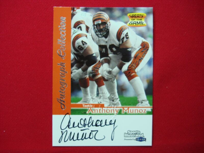 1999 Fleer Sports Illustrated Anthony Muñoz Autograph Card - Cincinnati Bengals