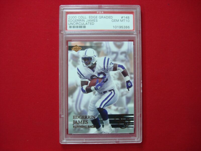 PSA 10 GEM MT Edgerrin James #148 2000 Collector's Edge Colts Rookie Card