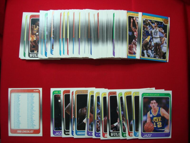 1988-89 Fleer Basketball Set in Excellent Condition
