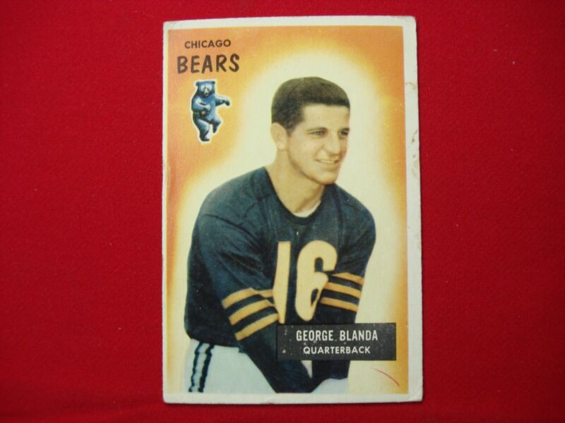 1955 Bowman George Blanda #62 Chicago Bears Football Card