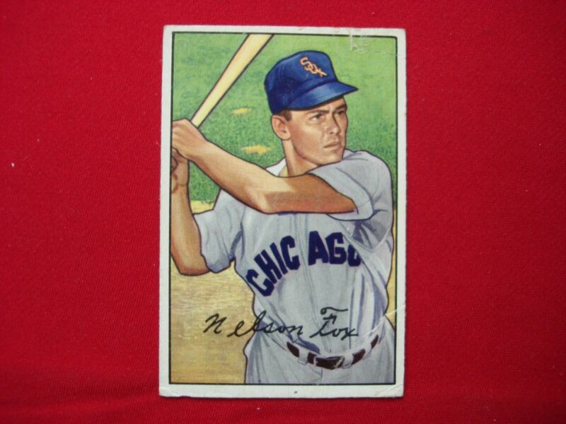 1952 Bowman Nelson 'Nellie' Fox #21 Chicago White Sox Baseball Card