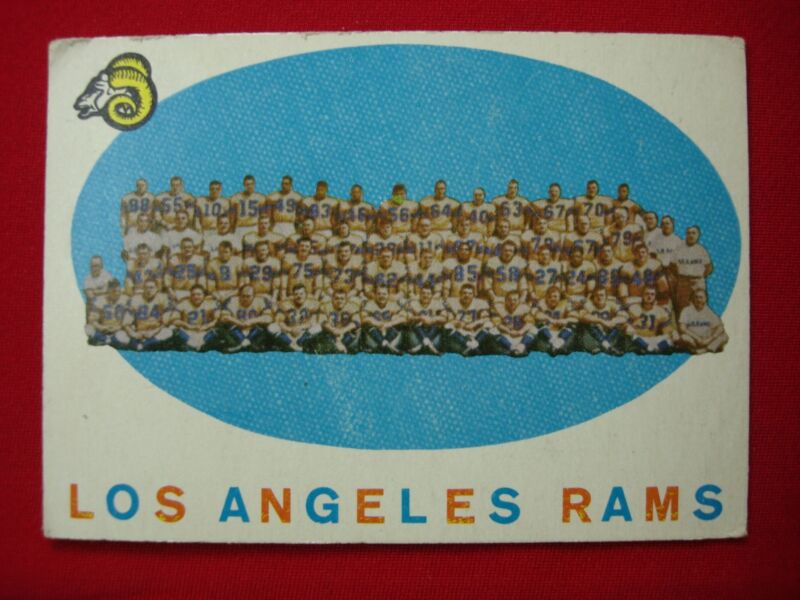 1959 Topps Los Angeles Rams Team Football Card (#76)