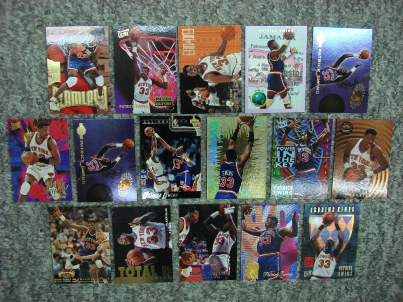 Vintage Patrick Ewing basketball cards, New York Knicks