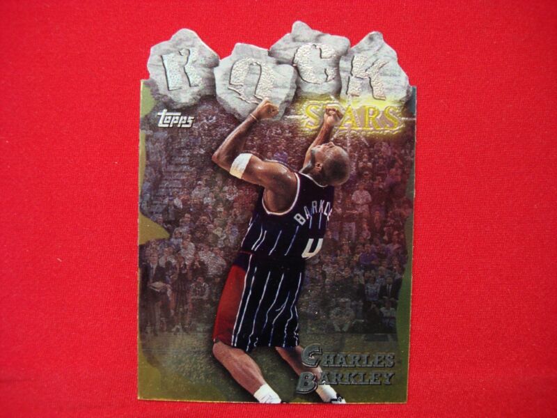 Charles Barkley 1997-98 Topps Rock Stars Die-Cut Insert #RS4 (Houston Rockets) - PSA Graded