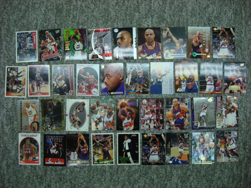 Vintage Charles Barkley basketball card lot of 37 cards