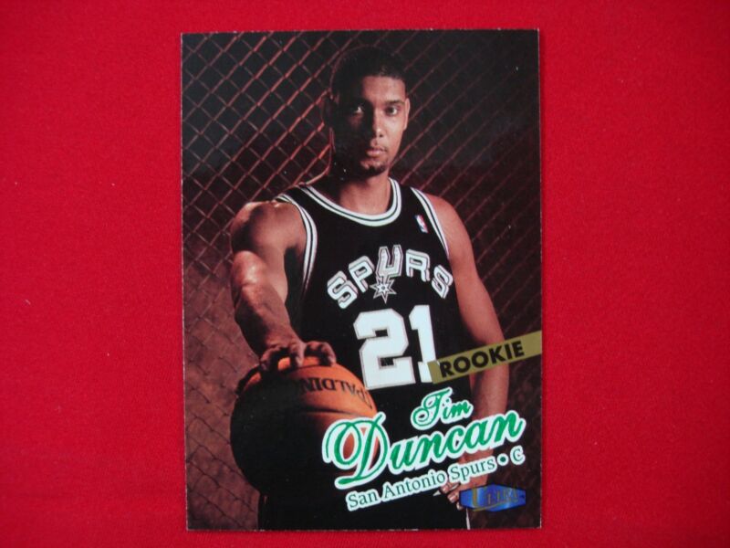 Tim Duncan Rookie Card 1997-98 Fleer Ultra #131 RC (San Antonio Spurs) - Good Condition
