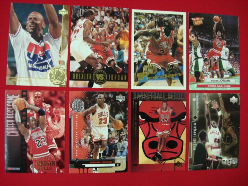 Michael Jordan Chicago Bulls Card Lot (8 Cards)