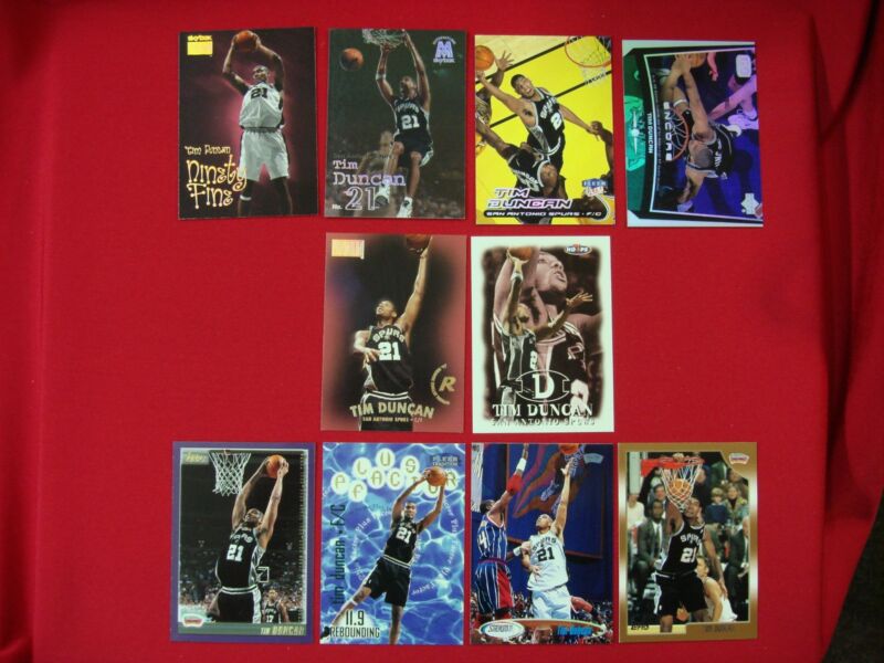 Tim Duncan Basketball Card Lot