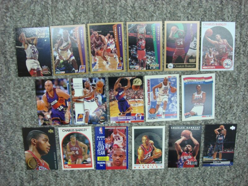 Vintage Charles Barkley Basketball Card Lot