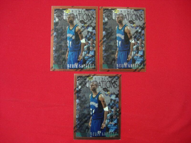 1996-97 Topps Finest Kevin Garnett Card Lot (#205) - Foundations Subset
