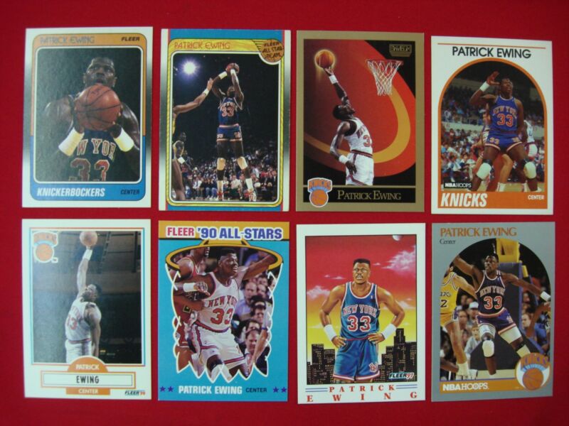 Patrick Ewing basketball card lot of 8 cards
