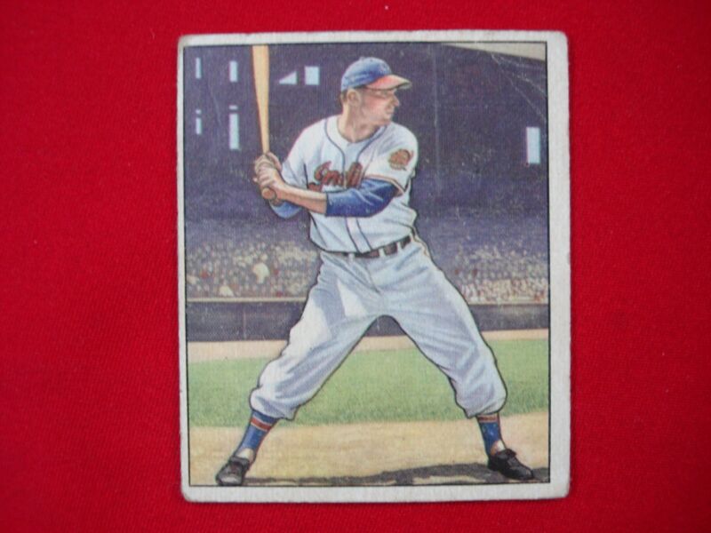 1950 Bowman Jim Hegan #7 Cleveland Indians Baseball Card - Professionally Graded