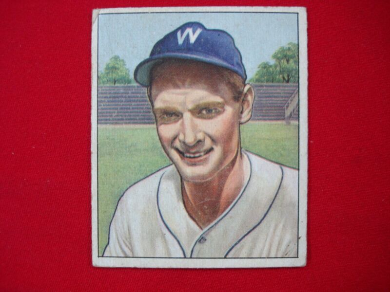 1950 Bowman Sid Hudson #17 Washington Senators Baseball Card