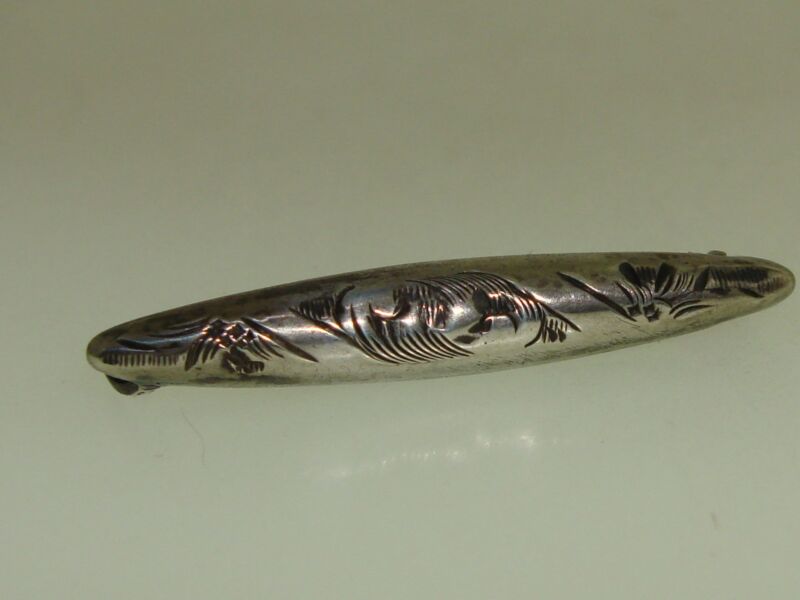 Antique 1920s Art Nouveau Sterling Silver Lingerie Pin by J.E.B. Co.