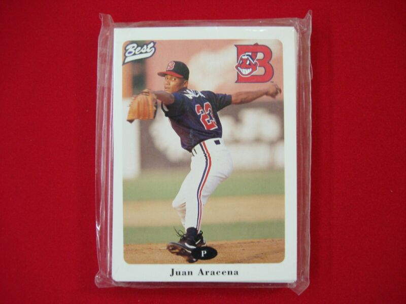 Vintage 1996 Burlington Indians Minor League Baseball Card Set in original packaging