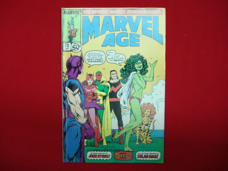 Marvel Age Newsmagazine #70 (Feb 1989) in Fine/Very Fine Condition