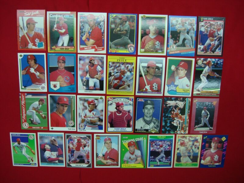 Todd Zeile Baseball Card Lot (1989-1992)