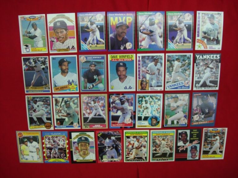 Vintage Dave Winfield baseball card lot